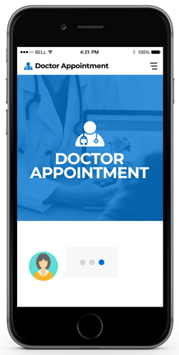 Doctor appointment chatbot template preview