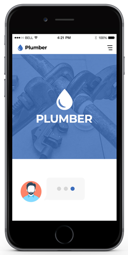 Plumber chatbot template preview